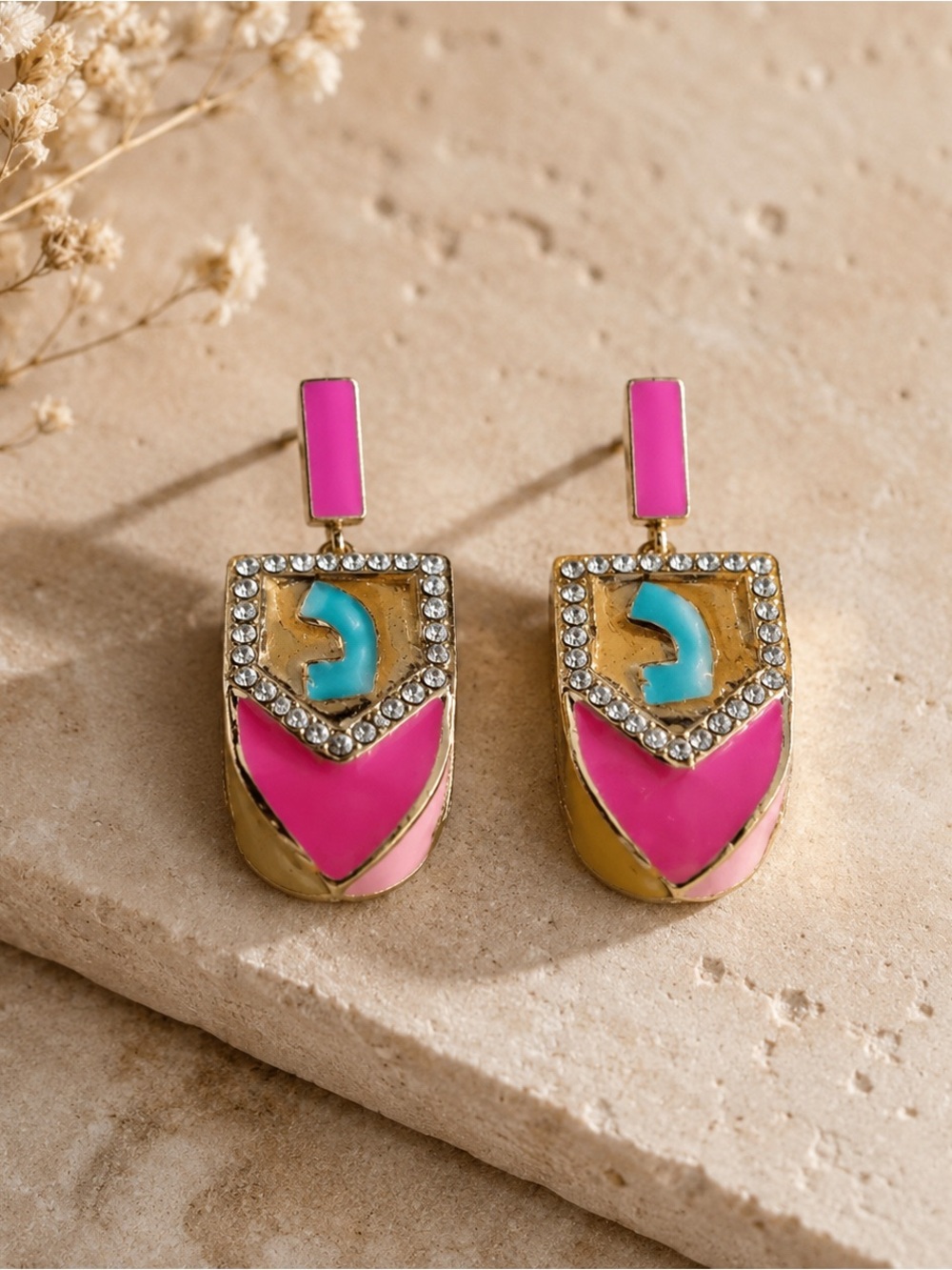 Sugarfix Dreidel Hanukkah Earrings
